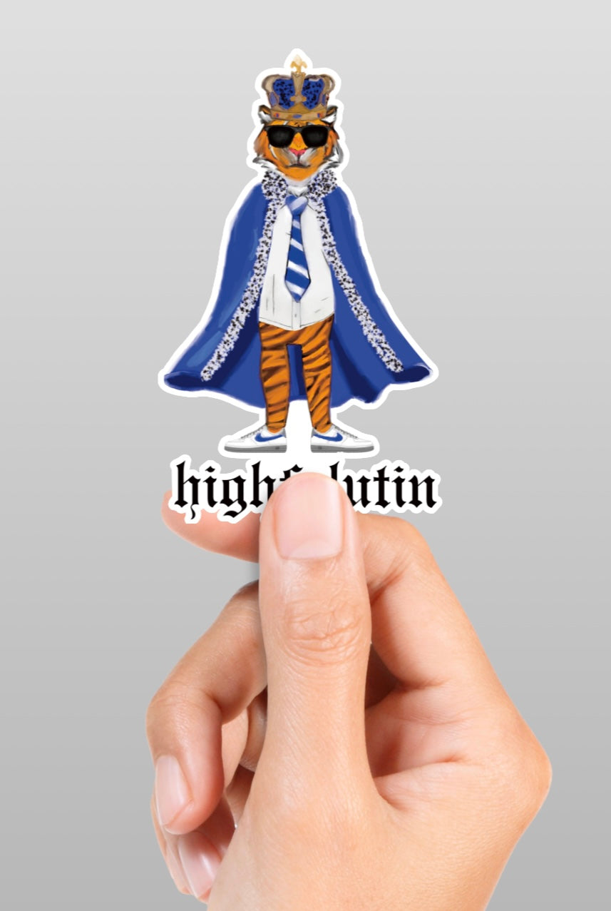 Highfalutin Tiger Sticker