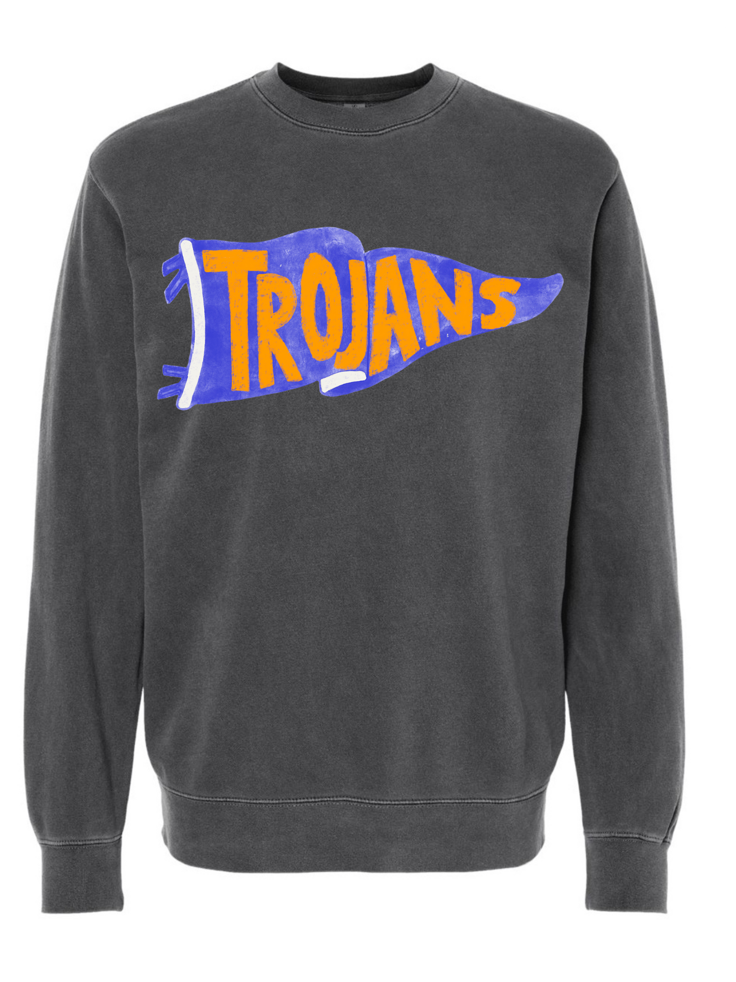 Trojans Vintage School Spirit Pennant Sweatshirt