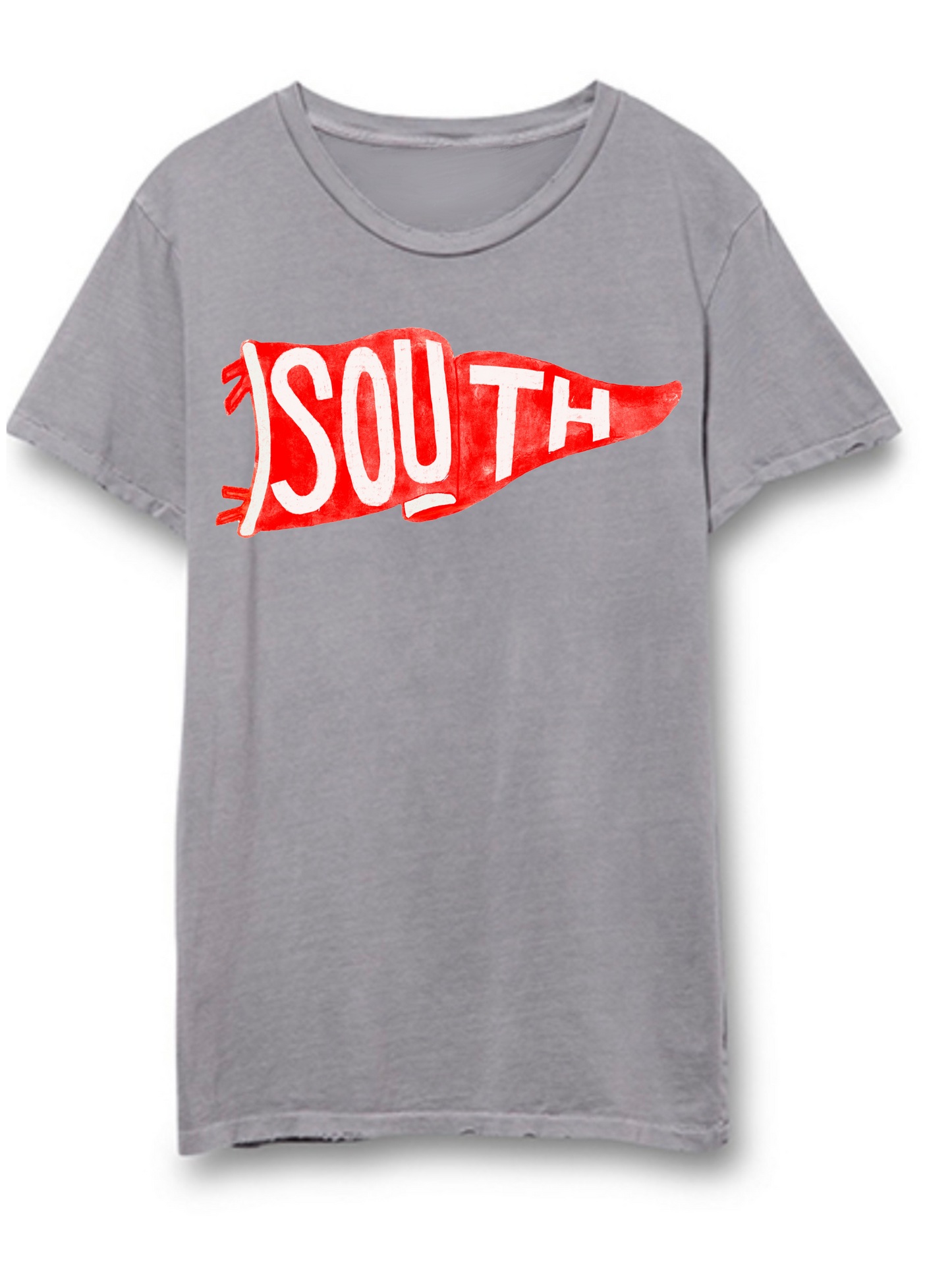 South Vintage School Spirit Pennant Distressed Tee