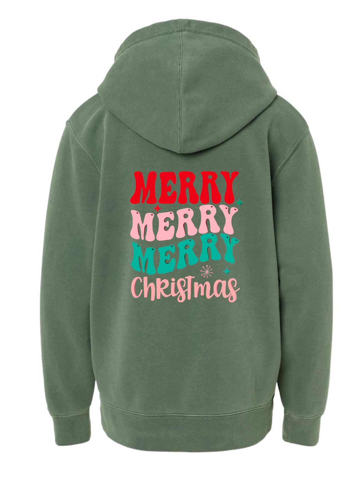 Youth Merry Merry Merry Christmas Hoodie