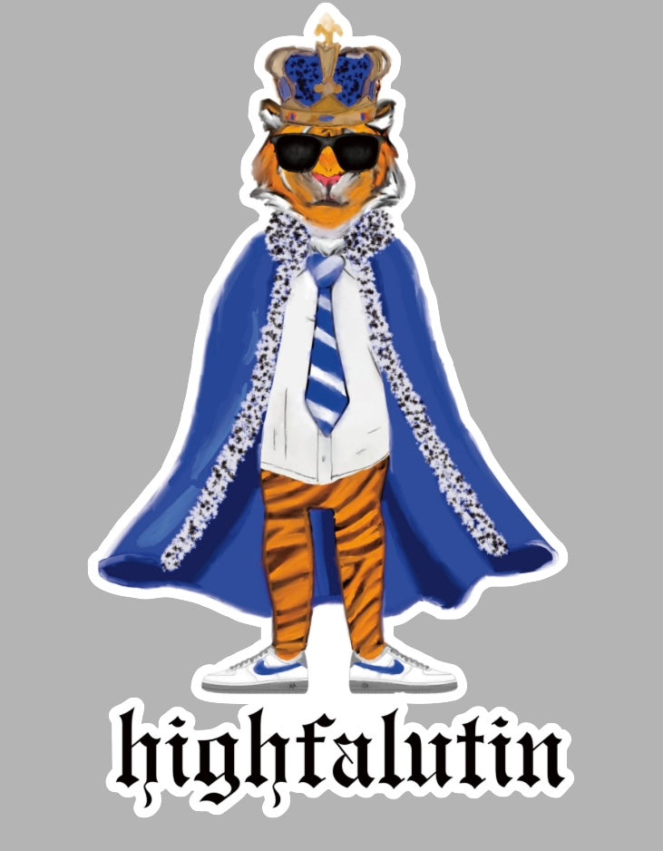 Highfalutin Tiger Sticker