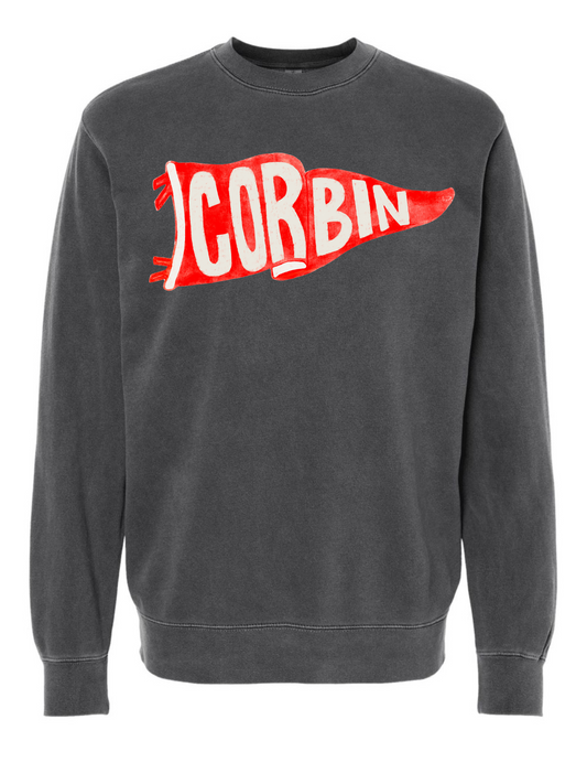Corbin Vintage School Spirit Pennant Sweatshirt