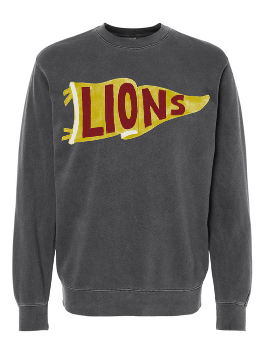 Lions Vintage School Spirit Pennant Sweatshirt